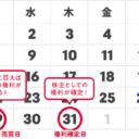 2025年7月株主優待スケジュール