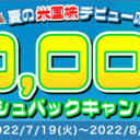 松井証券：夏の米国株デビュー応援！最大50,000円キャッシュバックキャンペーン！